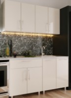 Bucătărie Bafimob Mini (High Gloss) 1.6m Beige