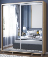 Dulap cu uşi glisante Mobildor-Lux Aron-P Mirror 190x220 Oak Sonoma (aronp2479)