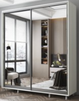 Шкаф-купе Mobildor-Lux Aron-P Mirror 190x220 White (aronp2474)