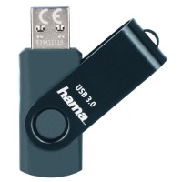 USB Flash Drive Hama Rotate 128Gb Petrol Blue