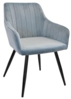 Стул Deco DC-1936 Iris Light Blue/Black Legs фото №2 — интернет-магазин Desire.md