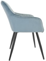 Стул Deco DC-1936 Iris Light Blue/Black Legs фото №3 — интернет-магазин Desire.md