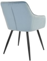 Стул Deco DC-1936 Iris Light Blue/Black Legs фото №4 — интернет-магазин Desire.md