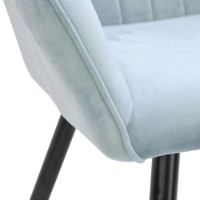 Стул Deco DC-1936 Iris Light Blue/Black Legs