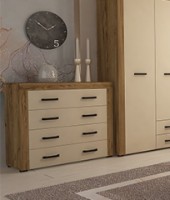 Comodă Yasen Денвер 4Ш Stejar Craft Gold/Vanilie imaginea #2 — magazin online Desire.md