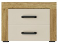 Прикроватная тумба Yasen Денвер Дуб Крафт Золотой/Ваниль
