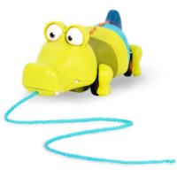 Jucarie de impins si tras Battat Crocodile Clat Claus (BX1674Z)