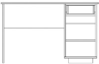 Masa de birou Yasen Geneva Wenge Magic/Oak Sonoma Truffle imaginea #2 — magazin online Desire.md