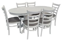 Обеденный стол раскладной Evelin HV 31 N White фото №4 — интернет-магазин Desire.md