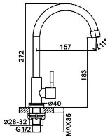 Baterie bucătărie Frap F41899-6 imaginea #2 — magazin online Desire.md