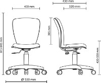 Scaun pentru copii Новый стиль Polly GTS White PL55 AB-16 imaginea #2 — magazin online Desire.md