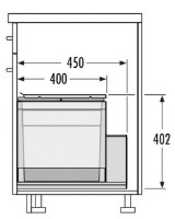 Урна Hailo AS Triple XL 800 28/28/18 (3631881) фото №2 — интернет-магазин Desire.md