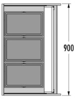Coș de gunoi Hailo AS Triple XL 900 28/28/28 (3631981) imaginea #2 — magazin online Desire.md