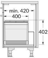 Coș de gunoi Hailo AS Triple XL 900 28/28/28 (3631981) imaginea #3 — magazin online Desire.md