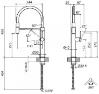 Смеситель для кухни Gessi 316 Flessa 60010-726 фото №2 — интернет-магазин Desire.md