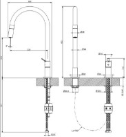 Смеситель для кухни Gessi Mesh 60001-599 фото №3 — интернет-магазин Desire.md