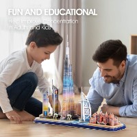 Puzzle 3D-constructor CubicFun Dubai Led (L523h) imaginea #2 — magazin online Desire.md