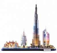 3D пазл-конструктор CubicFun Dubai Led (L523h)