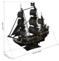 3D пазл-конструктор CubicFun Queen Anne's Revenge Led (L522h)