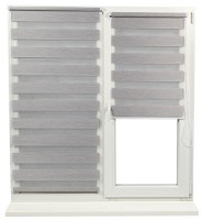 Рулонные шторы Dekora Day Night BH-3003 Grey/Nature 0.40x1.70m фото №1 — интернет-магазин Desire.md