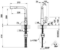 Смеситель для кухни Gessi Proton 17177-299 фото №2 — интернет-магазин Desire.md
