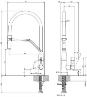 Смеситель для кухни Gessi Proton 17191-031 фото №2 — интернет-магазин Desire.md