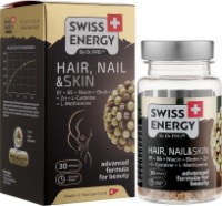 Vitamine Swiss Energy Hair Nail & Skin 30caps imaginea #2 — magazin online Desire.md