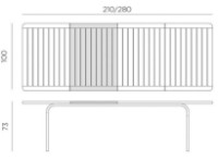 Masă Nardi Alloro 210 Extensible Tortora (42859.10.000) imaginea #4 — magazin online Desire.md