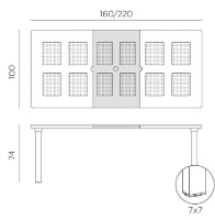 Masă Nardi Levante Tortora (47059.10.000) imaginea #2 — magazin online Desire.md