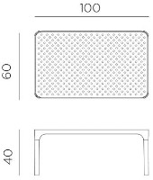 Masă Nardi Net Table 100 Tortora (40064.10.000) imaginea #2 — magazin online Desire.md