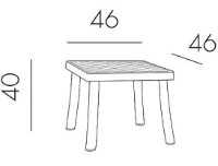 Masă Nardi Rodi Bianco (40050.00.000) imaginea #2 — magazin online Desire.md