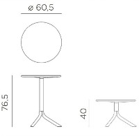 Masă Nardi Spritz Tortora (40058.10.000) imaginea #2 — magazin online Desire.md