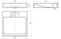 Умывальник Marrbaxx Avrora V056D1 Signal White фото №2 — интернет-магазин Desire.md