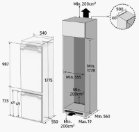 Встраиваемый холодильник Samsung BRB266050WW фото №6 — интернет-магазин Desire.md