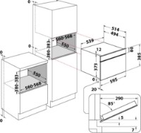 Cuptor cu microunde incorporabil Whirlpool W9 MD260 BSS imaginea #3 — magazin online Desire.md