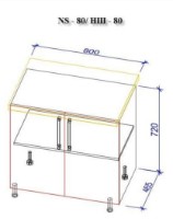 Bucătărie Bafimob Corner (High Gloss) 3.4x1.7m White/Black imaginea #7 — magazin online Desire.md