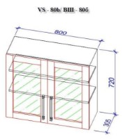 Кухонный гарнитур Bafimob Corner (High Gloss) 3.4x1.7m White/Bordo