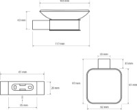 Suport săpun Bemeta Nero (135008020) imaginea #2 — magazin online Desire.md