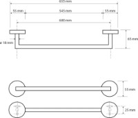 Suport prosop Bemeta Dark (104204040) imaginea #2 — magazin online Desire.md