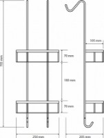 Полка Bemeta Cytro (146208422) фото №2 — интернет-магазин Desire.md