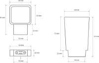 Стакан для зубных щёток Bemeta Nero (135011010) фото №2 — интернет-магазин Desire.md