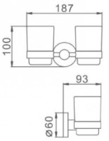 Стакан для зубных щёток Frap F30108 фото №2 — интернет-магазин Desire.md