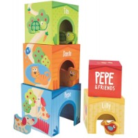 Кубики Пирамидка Hape Friendship Tower (E0451A) фото №1 — интернет-магазин Desire.md