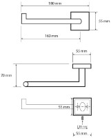 Suport hârtie igienică Bemeta Beta Left (132212032L) imaginea #2 — magazin online Desire.md