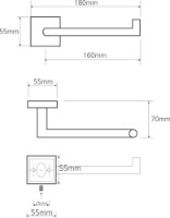 Suport hârtie igienică Bemeta Beta Right (132212032) imaginea #2 — magazin online Desire.md
