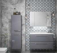 Шкаф-пенал Orka Nuvola Antracite (03226) фото №3 — интернет-магазин Desire.md