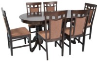 Обеденный стол раскладной Evelin HV 31 N Chocolate фото №4 — интернет-магазин Desire.md