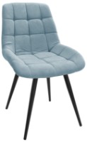 Стул Deco Nicole HN Blue/Legs Black фото №1 — интернет-магазин Desire.md