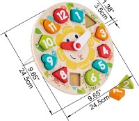 Сортер Hape Chunky Clock Puzzle (E1622A) фото №3 — интернет-магазин Desire.md