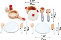 Seturi de veselă pentru păpuși Hape Cook & Serve Set (E3150A)